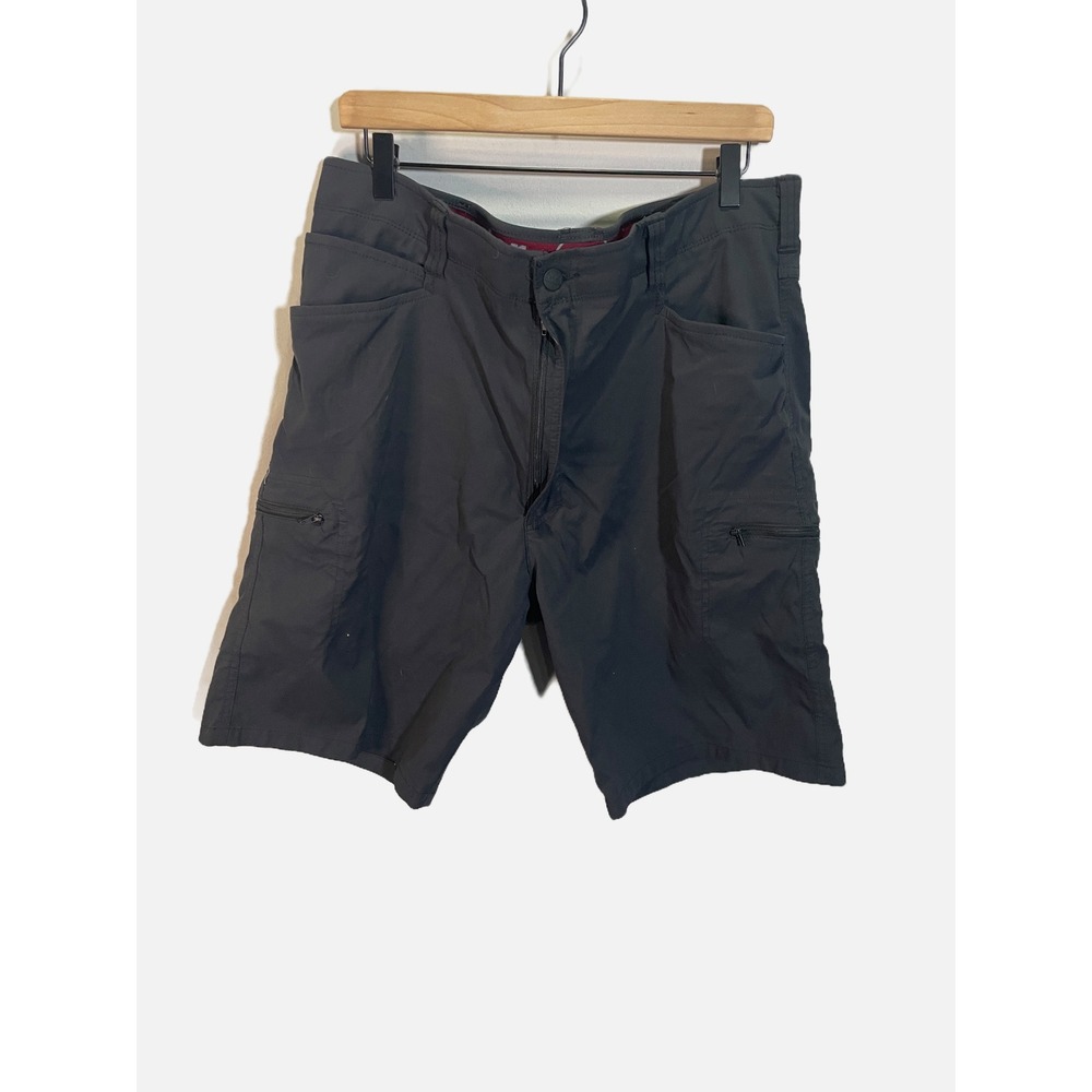 Wrangler  Cargo Shorts Mens 40 Gray Nylon Stretch Hiking Outdoor Utility NW980CV